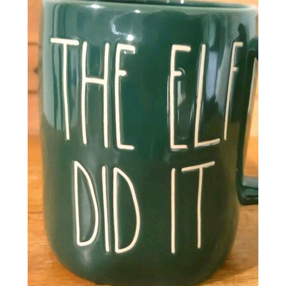 Rae Dunn The Elf Did It Green Christmas Mug Cup Artisan Collection By Magenta - Picture 4 of 7